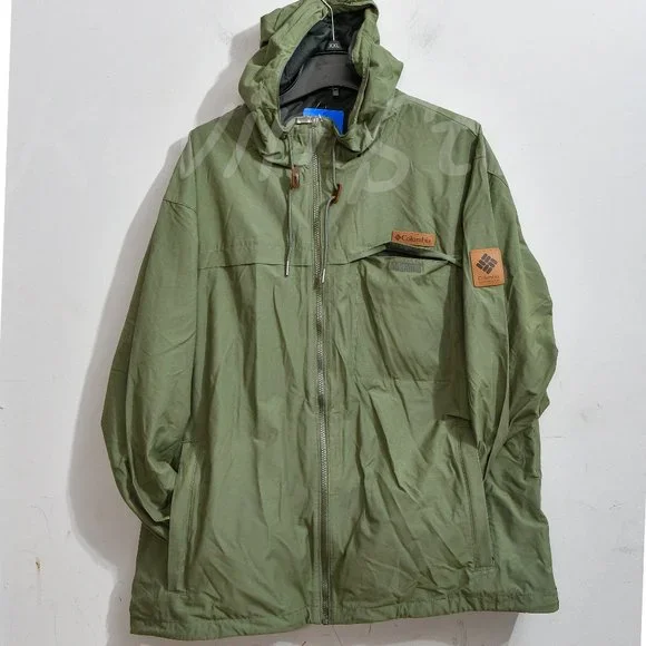 NWT Columbia Men's wheeler peak windbreaker green - Picture 2 of 10